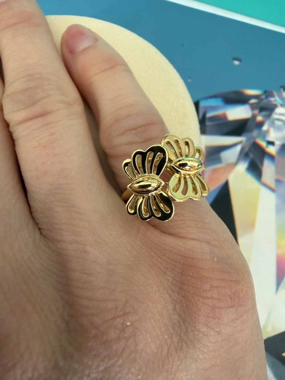 Tiffany & Co. 18k gold Butterfly ring - Picture 4 of 16